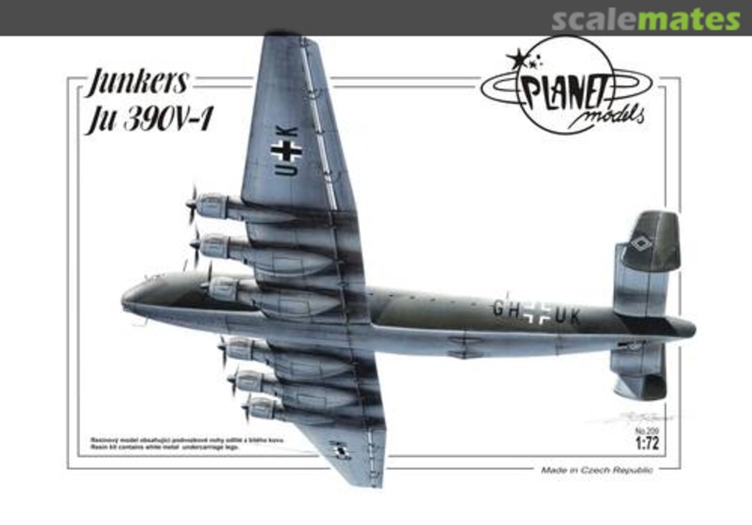 Boxart Junkers Ju 390V-1 PLT209 Planet Models Boxart Junkers Ju 390V-1 PLT209 Planet Models