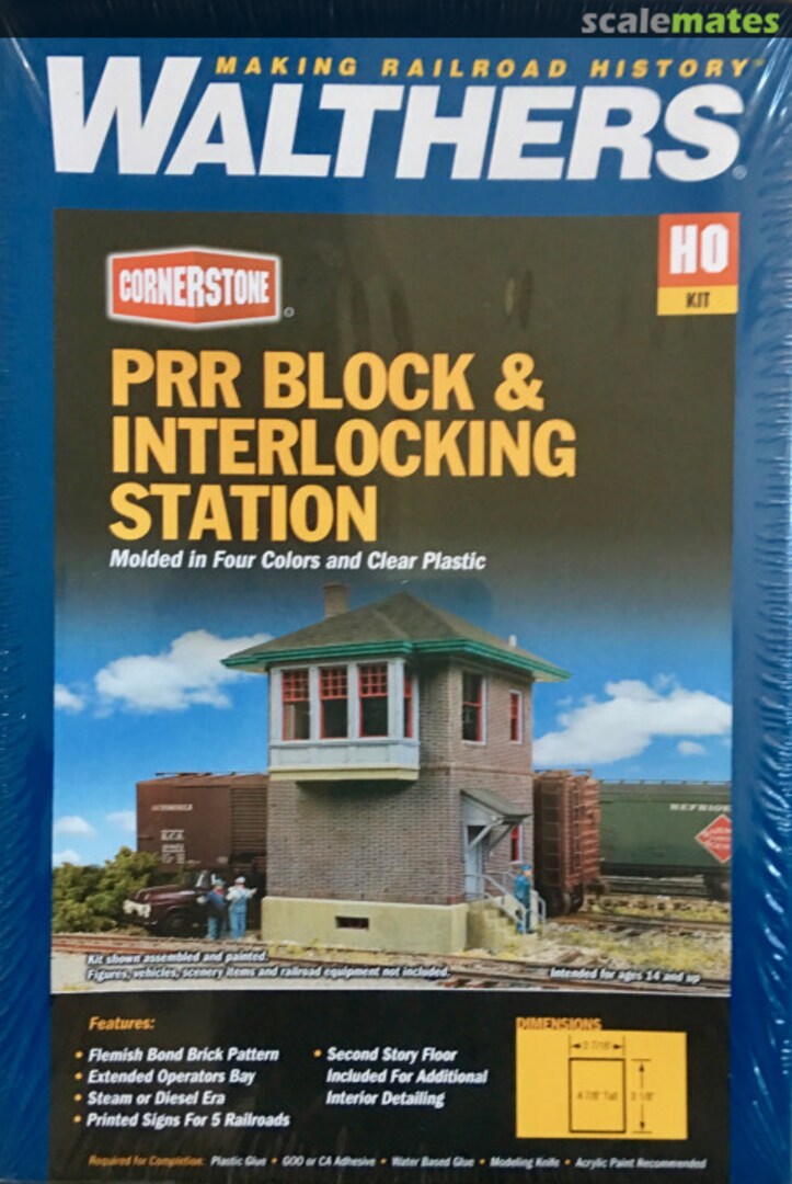 Boxart PRR Block & Interlocking Station 933-2982 Walthers Boxart PRR Block & Interlocking Station 933-2982 Walthers