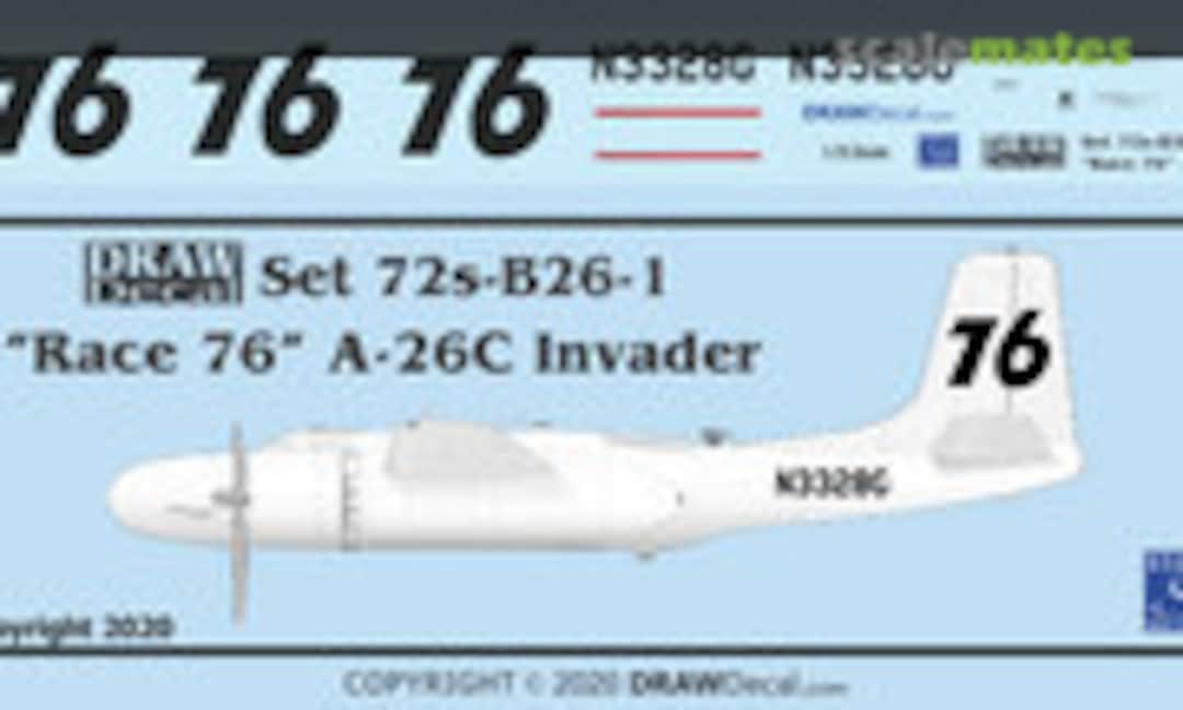 1:72 "Race 76" A-26C Invader (Draw Decal 72-B26-02) 72-B26-02