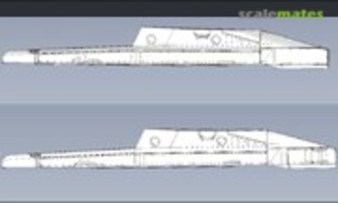 1:32 Rail missile LM 2255 + DDM droit et gauche 1/32 (L'Arsenal Aero AC 32 23) AC 32 23