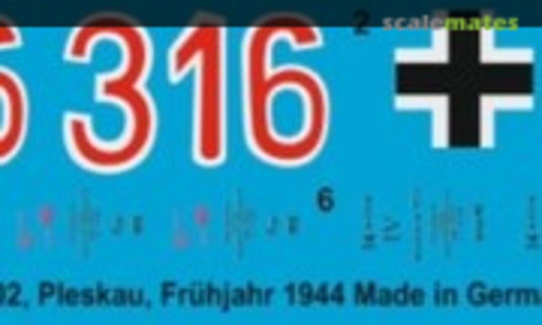 1:16 Tiger I, 3. Komp schwere Heeres Panzer Abt. 502 Kurland 1944 (Peddinghaus-Decals 16 0970) 16 0970