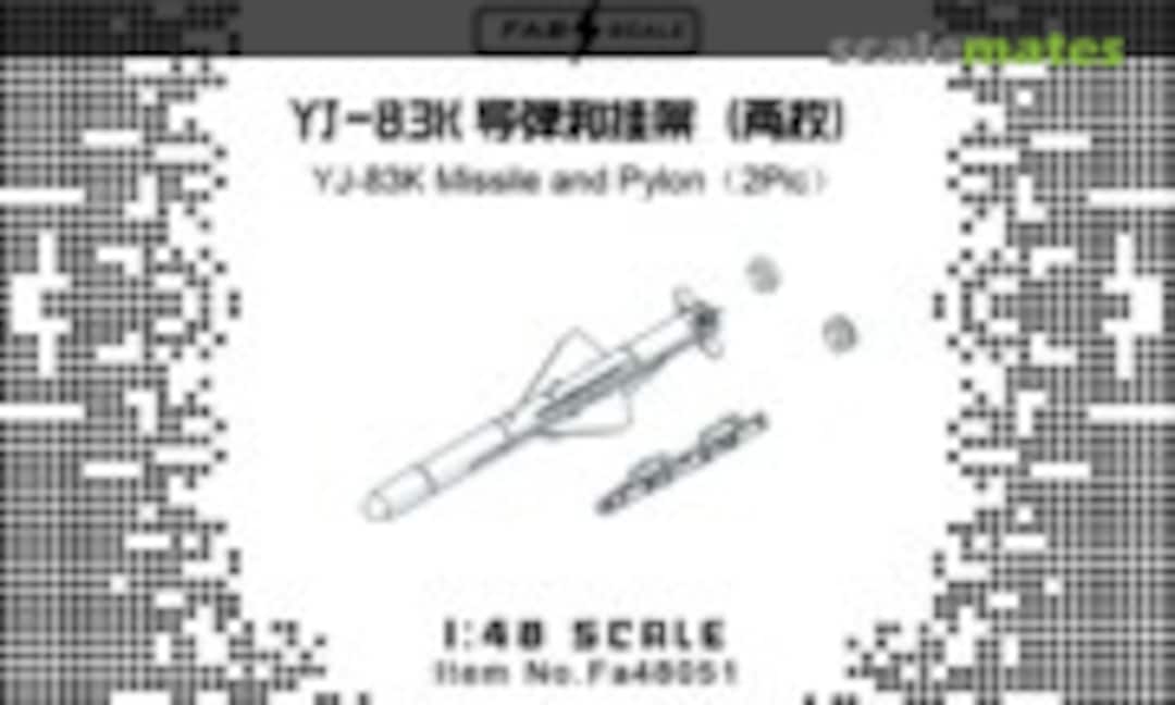 1:48 YJ-83K Air-Ship Missiles and Pylons (Fab Scale Fa48051) Fa48051