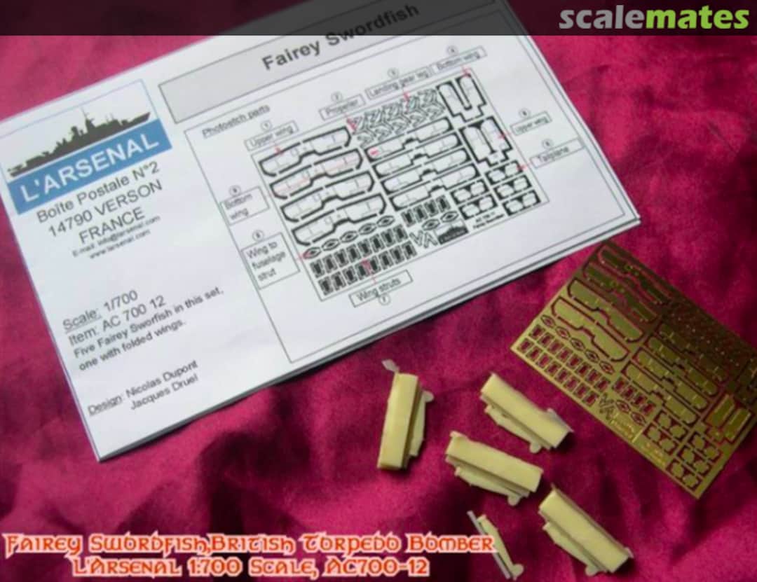 Boxart Fairey Swordfish x 5 AC70012 L'Arsenal Boxart Fairey Swordfish x 5 AC70012 L'Arsenal