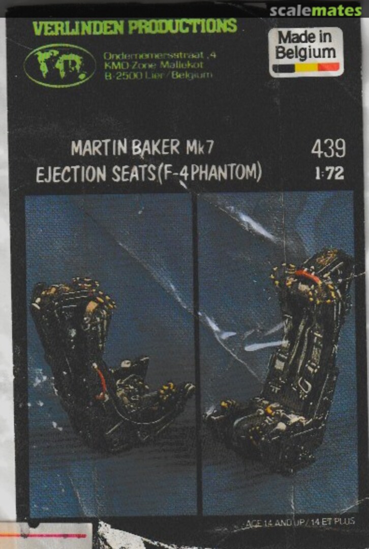 Boxart Martin Baker Mk 7 Ejection Seats 439 Verlinden Productions Boxart Martin Baker Mk 7 Ejection Seats 439 Verlinden Productions