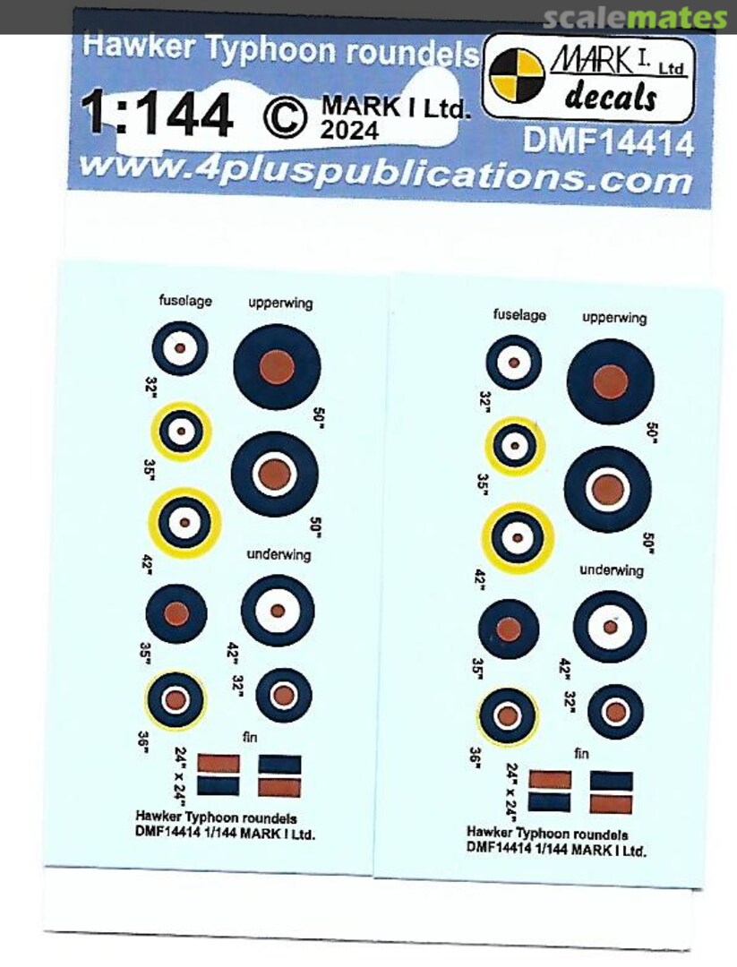 Boxart Hawker Typhoon Roundels DMF14414 Mark I Boxart Hawker Typhoon Roundels DMF14414 Mark I