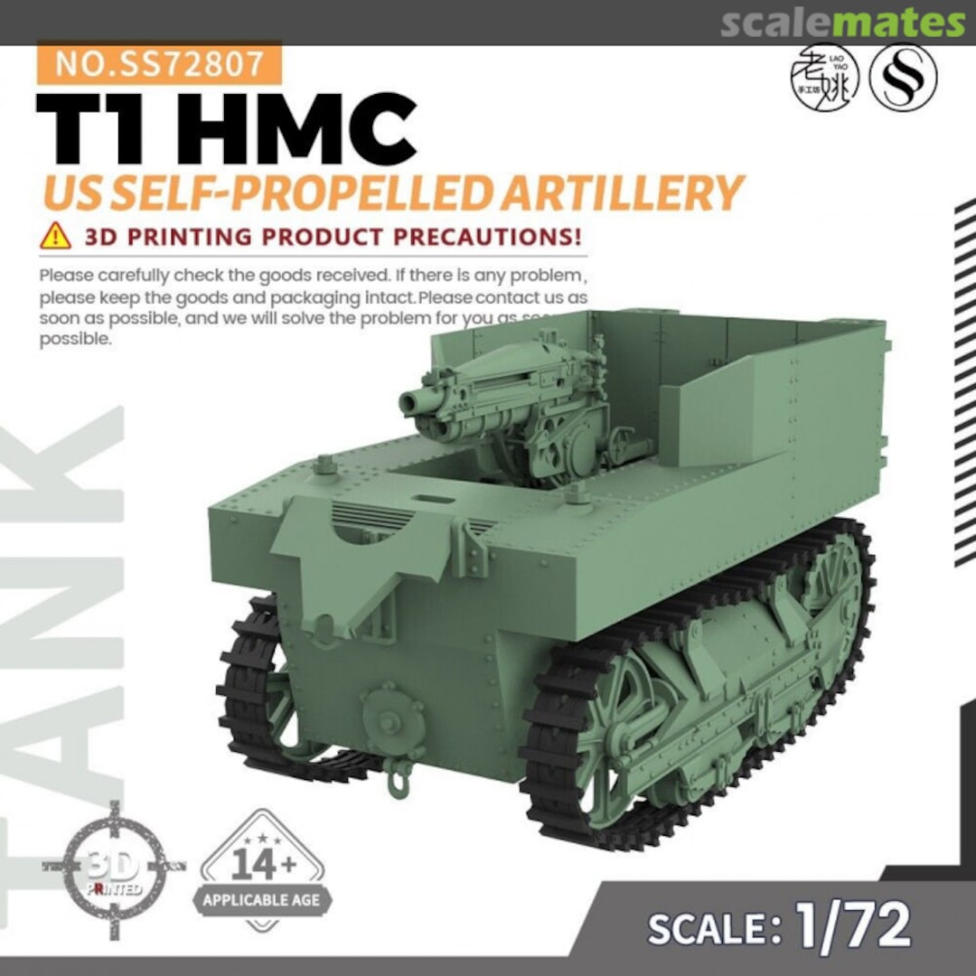 Boxart US T1 HMC SELF-PROPELLED ARTILLERY SS72807 SSMODEL Boxart US T1 HMC SELF-PROPELLED ARTILLERY SS72807 SSMODEL