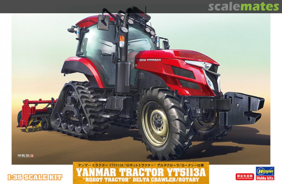 Boxart Yanmar Tractor YT5113A "Robot Tractor" Delta Crawler/Rotary 66112 Hasegawa Boxart Yanmar Tractor YT5113A "Robot Tractor" Delta Crawler/Rotary 66112 Hasegawa