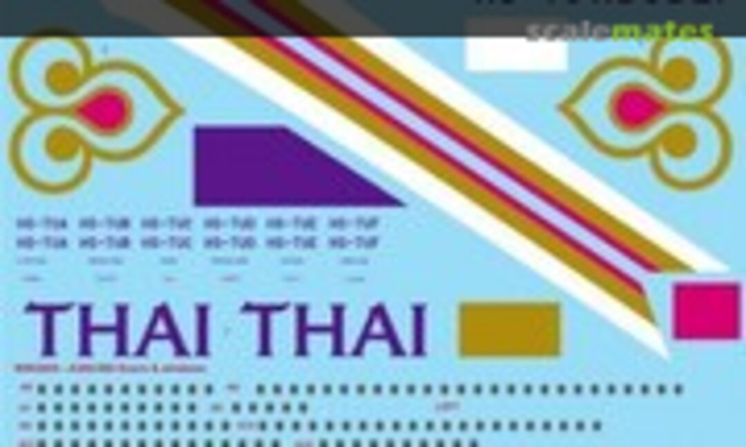 1:144 Thai Airways Airbus A380-841 (26 Decals STS44218)