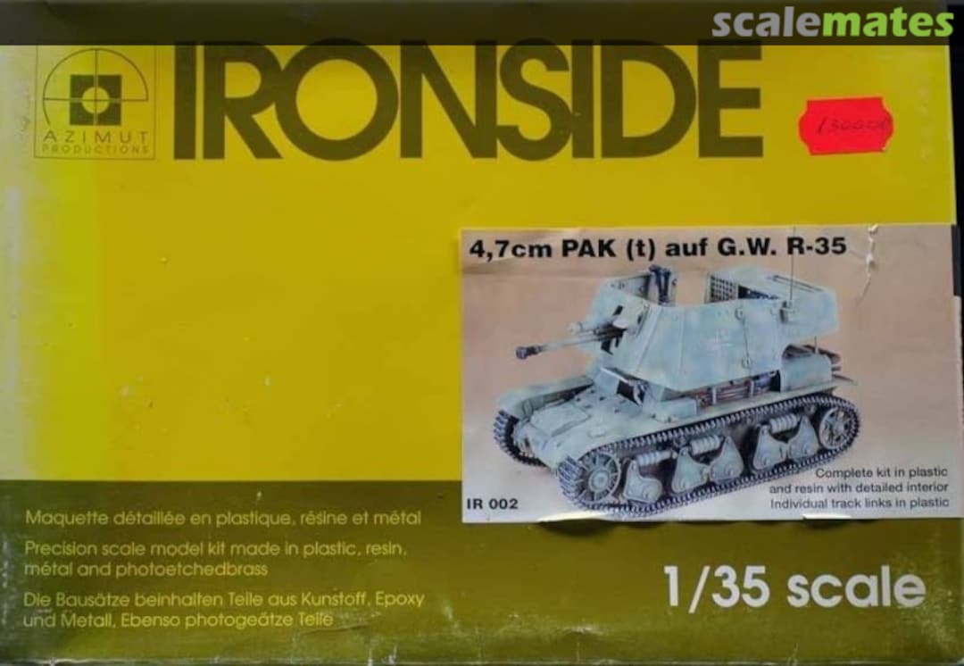Boxart 4,7 cm PAK (t) auf G.W. R-35 IR 002 Azimut-Ironside Boxart 4,7 cm PAK (t) auf G.W. R-35 IR 002 Azimut-Ironside