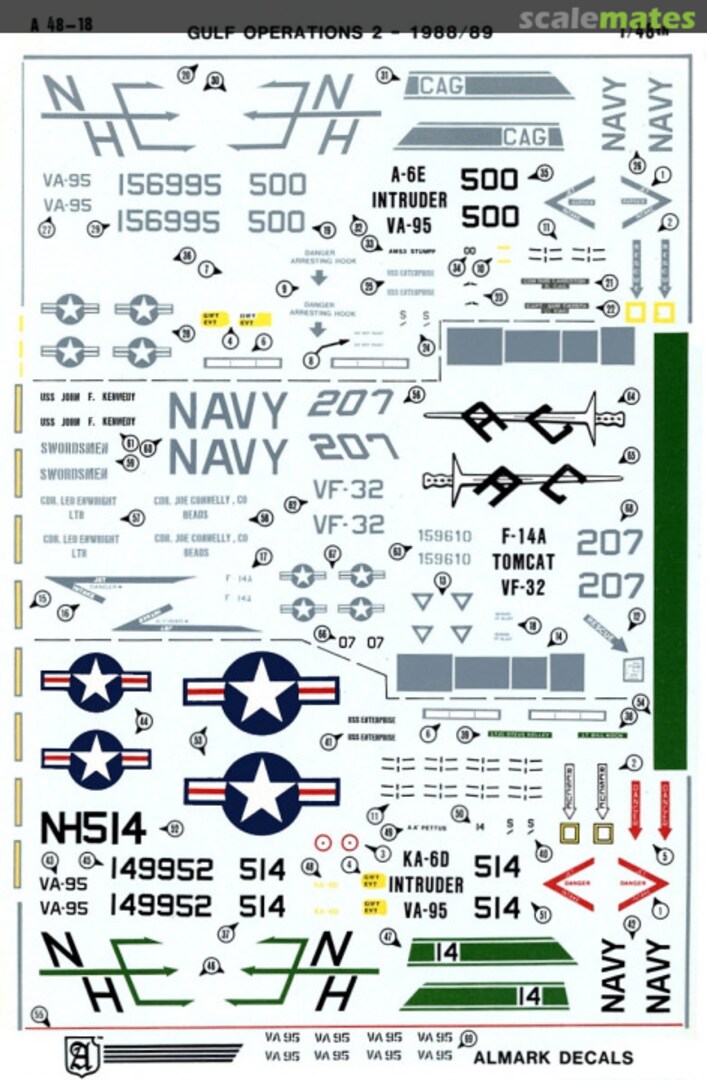 Boxart Gulf Operations 2 - 1988/89 A48-18 Almark Decals Boxart Gulf Operations 2 - 1988/89 A48-18 Almark Decals