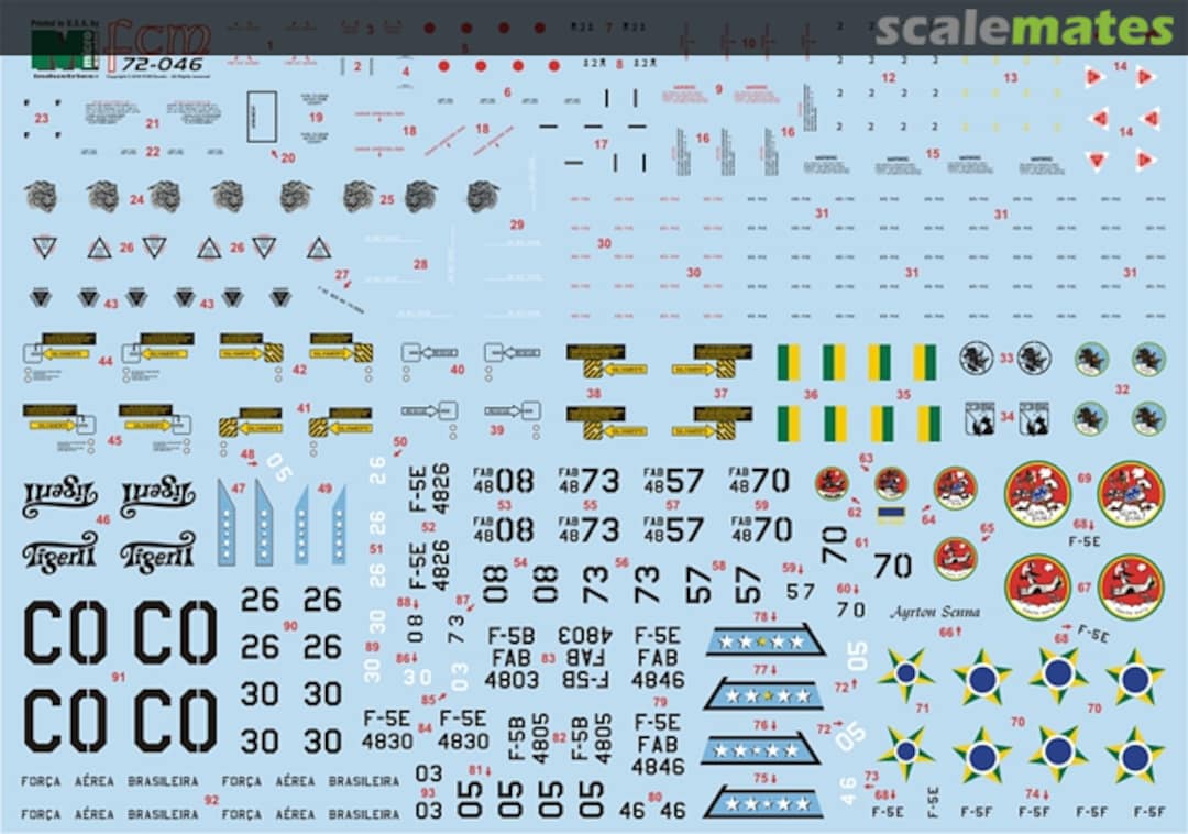 Boxart Northrop F-5B/E/F Tiger II 72-046 FCM Boxart Northrop F-5B/E/F Tiger II 72-046 FCM