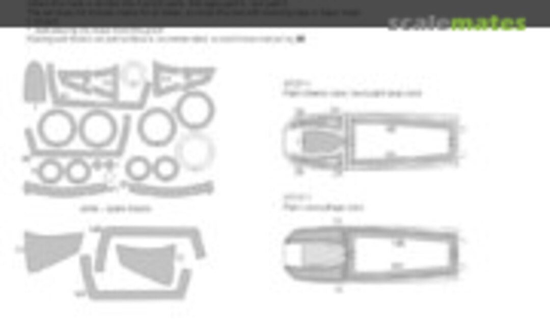 1:48 F-101 A/C Voodoo ADVANCED kabuki masks (New Ware NWAM0196) NWAM0196