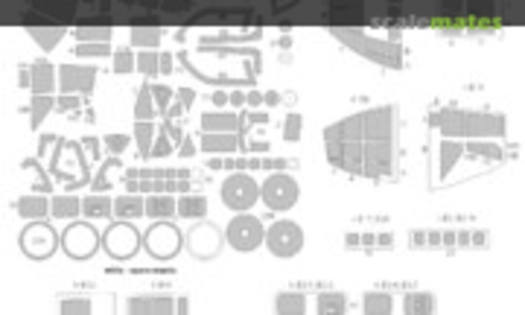 1:48 He 111H-16 BASIC kabuki masks (New Ware NWAM0570) NWAM0570