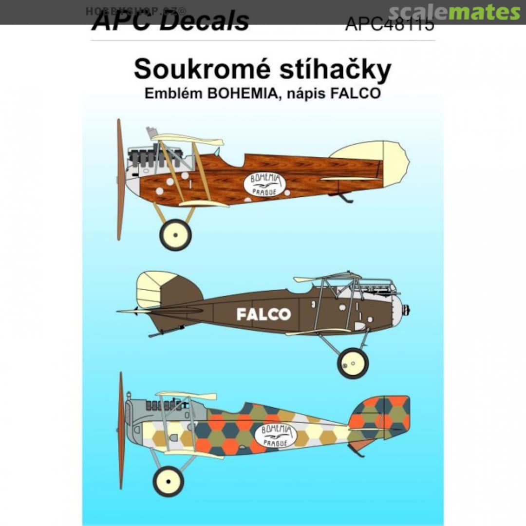 Boxart Soukromé stíhačky (Private Fighters) APC48115 APC Decals Boxart Soukromé stíhačky (Private Fighters) APC48115 APC Decals