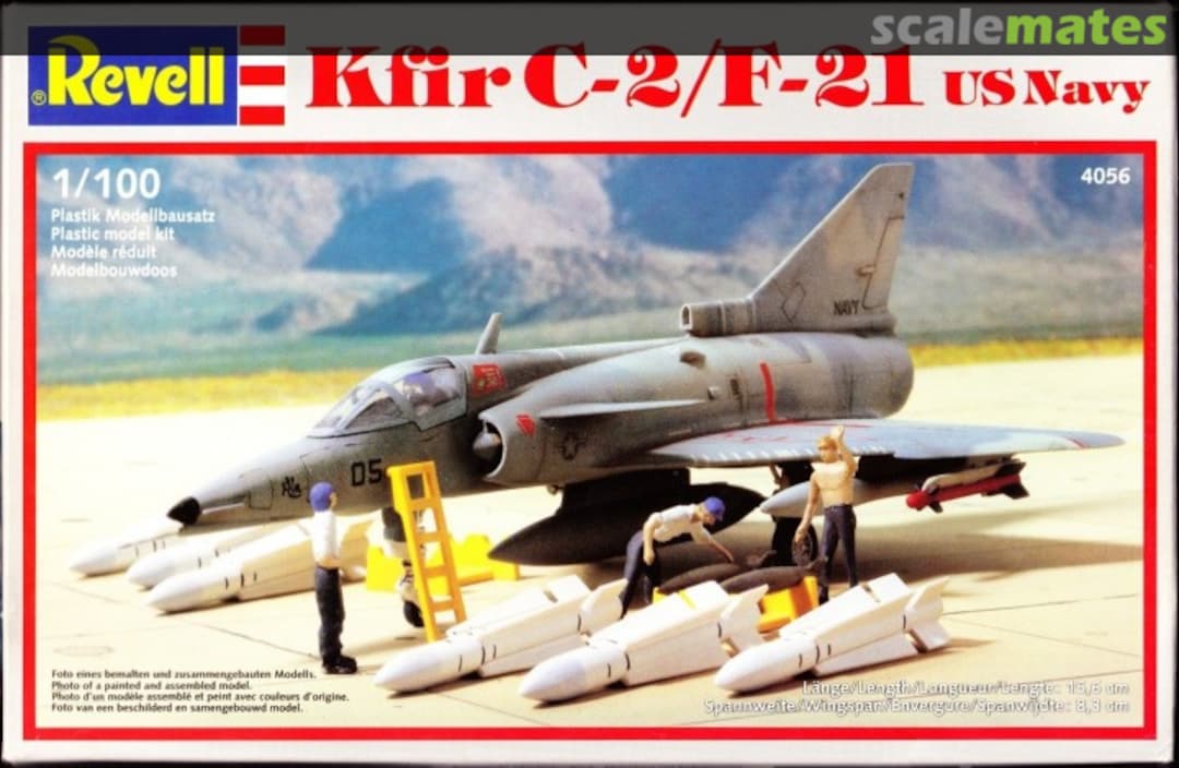 Boxart Kfir C-2/F-21 US Navy 4056 Revell Boxart Kfir C-2/F-21 US Navy 4056 Revell