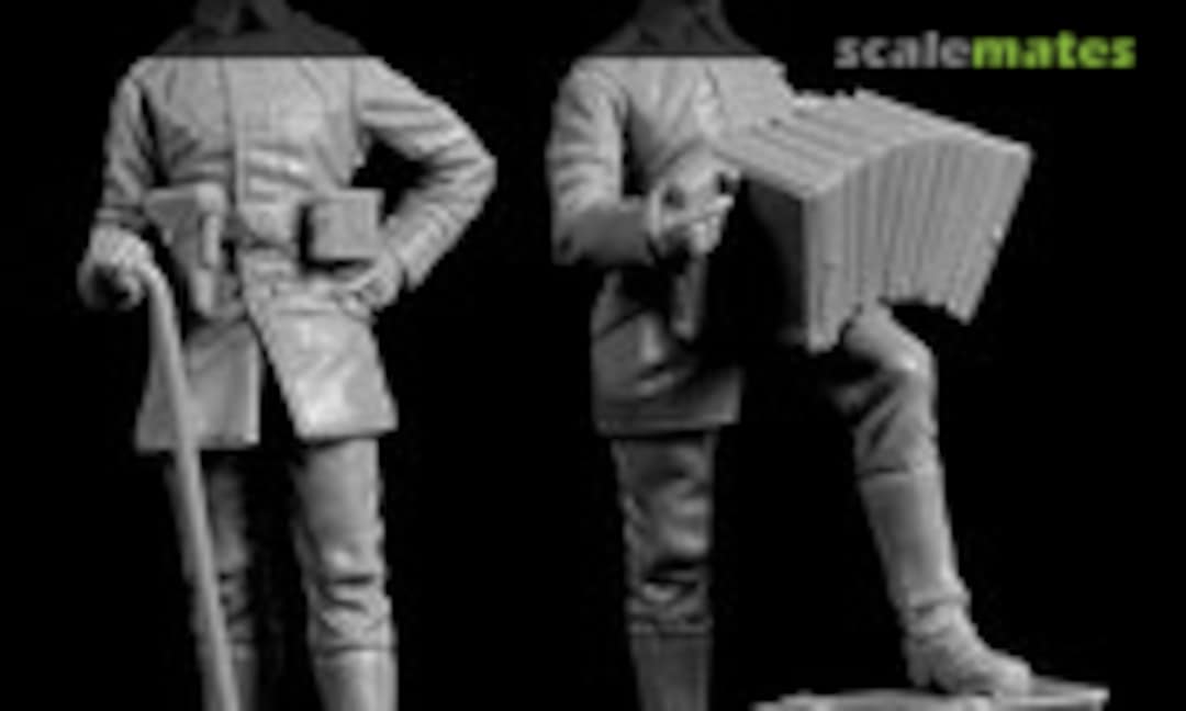1:35 German soldier with accordion+officer WW I (Black Dog F35212) F35212