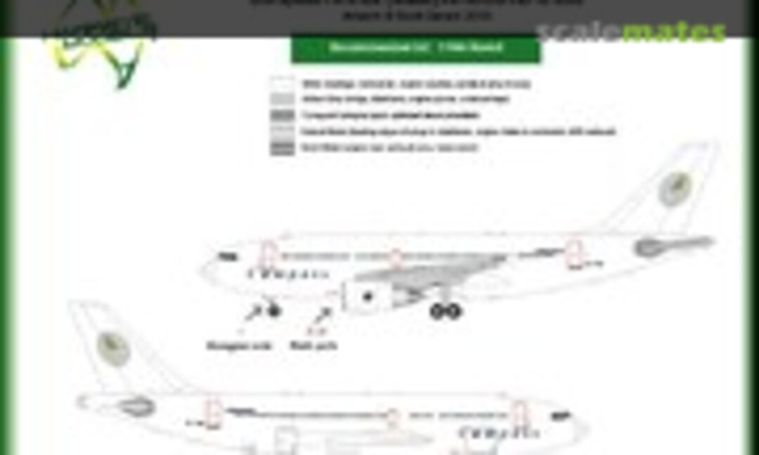 1:144 Compass Airlines, Airbus A310-300, VH-YMI 1990-91 (Hawkeye Models CDS-074) CDS-074