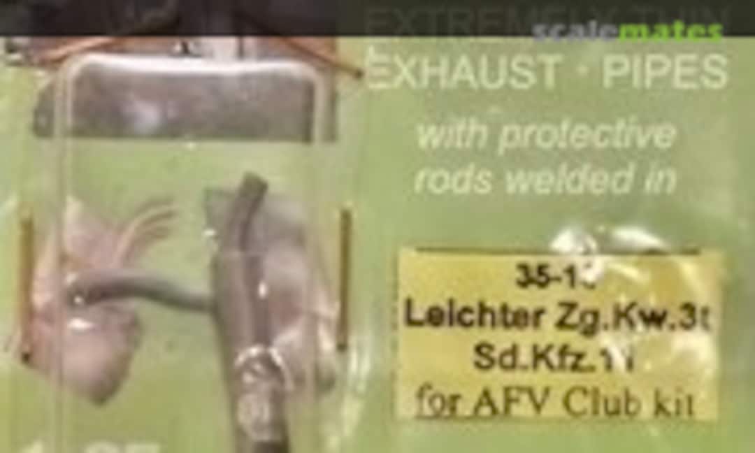 1:35 Exhaust pipe for Leichter Zg.Kw 3t Sd.Kfz.11 (late) (Moskit 35-13) 35-13