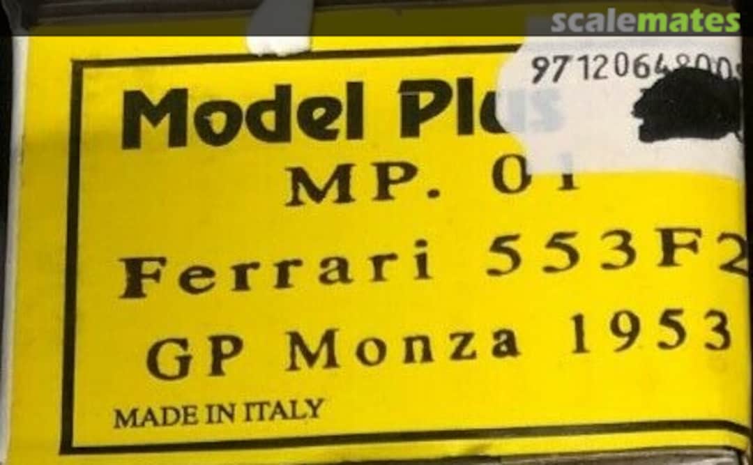 Boxart Ferrari 553 F2 MP.01 MG Model Plus Boxart Ferrari 553 F2 MP.01 MG Model Plus