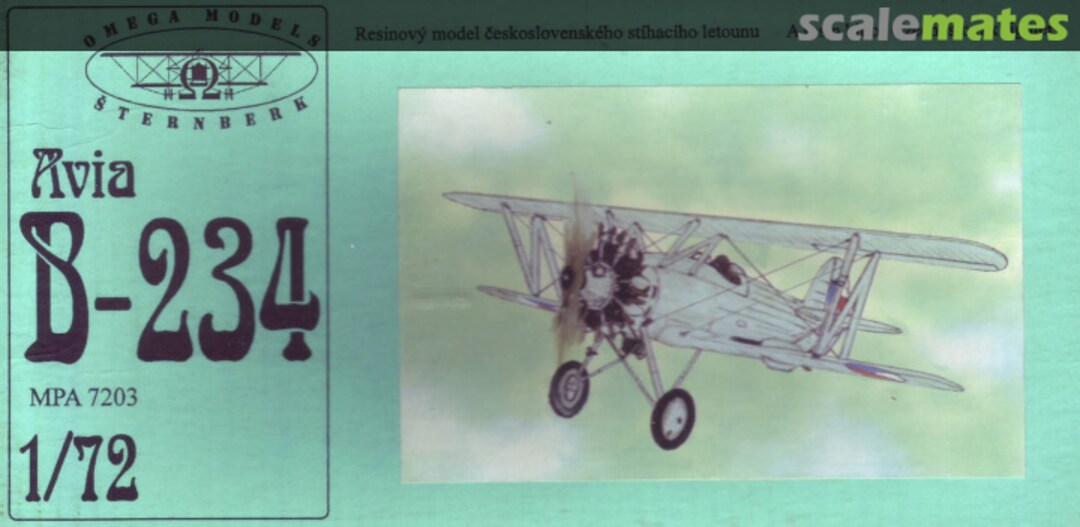 Boxart Avia B-234 MPA 7203 Omega Models Boxart Avia B-234 MPA 7203 Omega Models