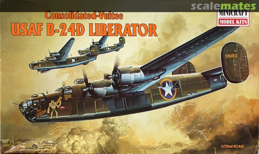 Boxart Consolidated-Vultee USAF B-24D Liberator 11612 Minicraft Model Kits Boxart Consolidated-Vultee USAF B-24D Liberator 11612 Minicraft Model Kits