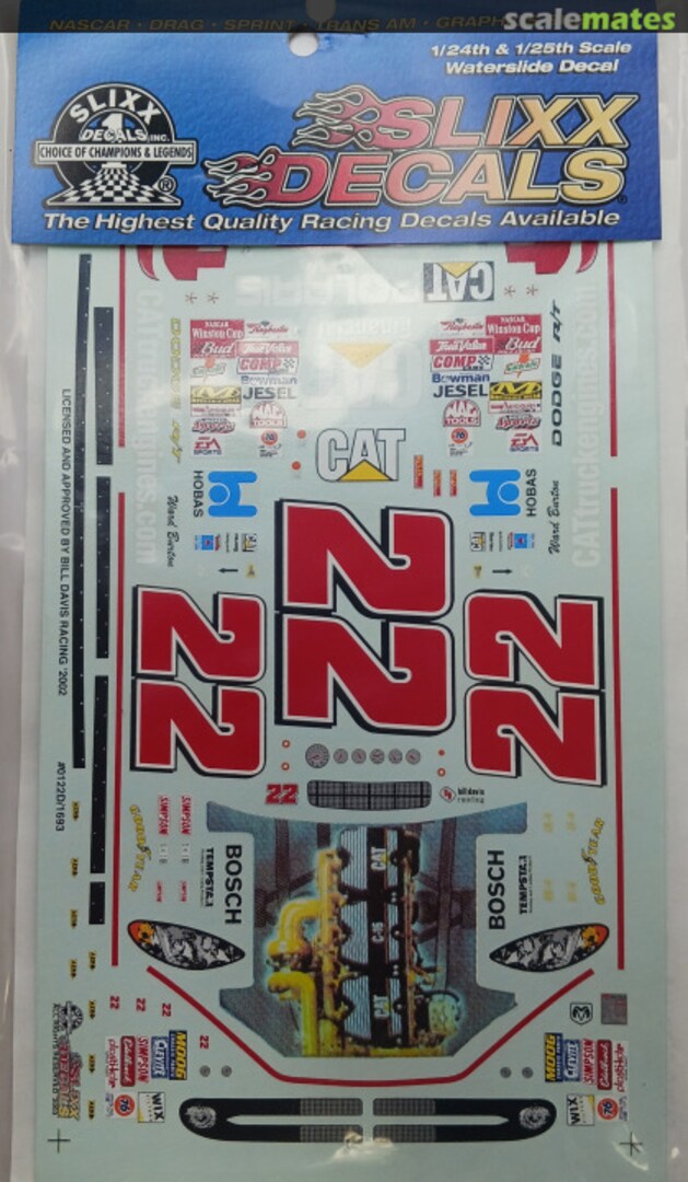 Boxart CAT #22 0122D/1693 Slixx Decals