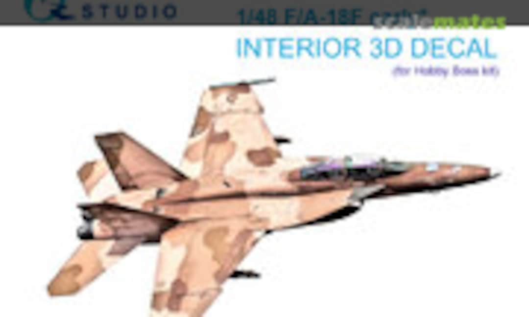 1:48 F/A-18F Early interior 3D decals BuNos 165541 to 165934 (Quinta Studio QD48374) QD48374