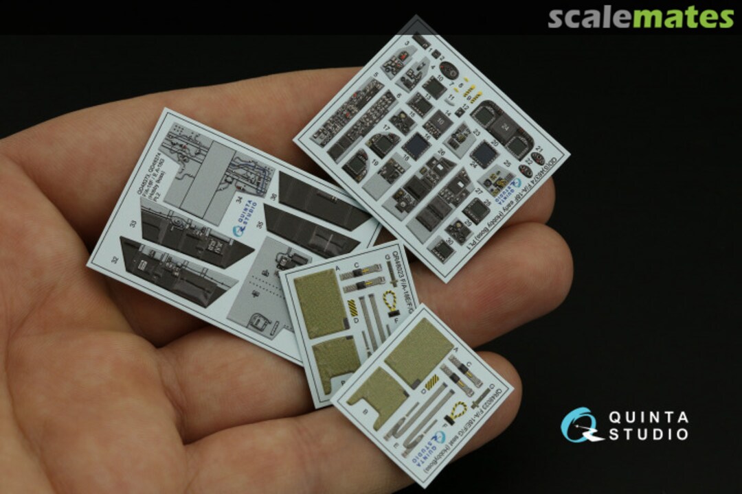 Contents F/A-18F Early interior 3D decals BuNos 165541 to 165934 QD48374 Quinta Studio Contents F/A-18F Early interior 3D decals BuNos 165541 to 165934 QD48374 Quinta Studio