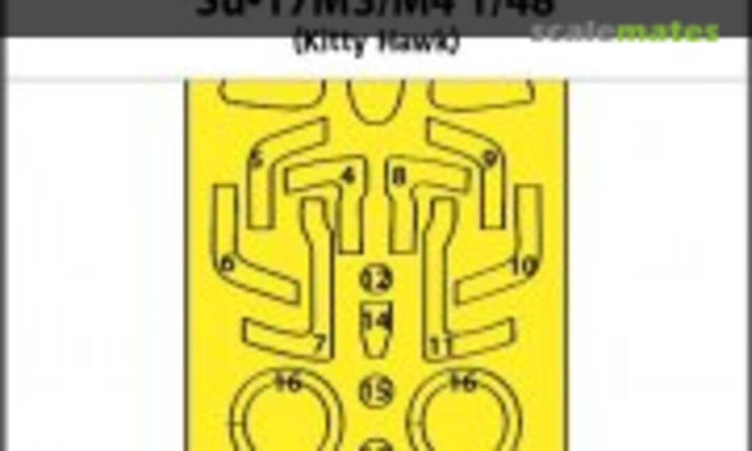 1:48 Su-17M3/M4 one-sided express fit mask (ASK 200-M48237) 200-M48237