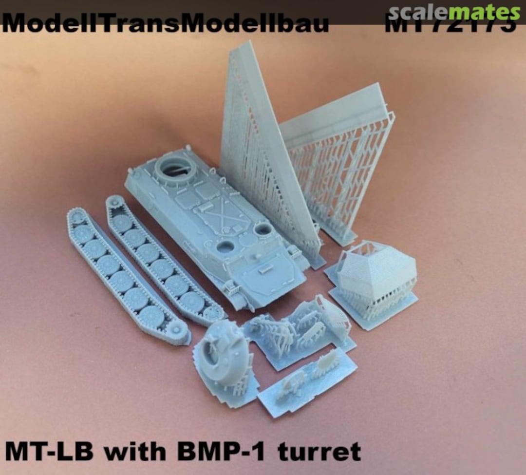 Boxart MT-LB w BMP-1 turret MT72173 Modell Trans Modellbau Boxart MT-LB w BMP-1 turret MT72173 Modell Trans Modellbau