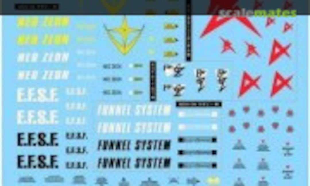 1:100 Decal Set for MS (Char's Counterattack Series) (Bandai Spirits 0134150) 0134150