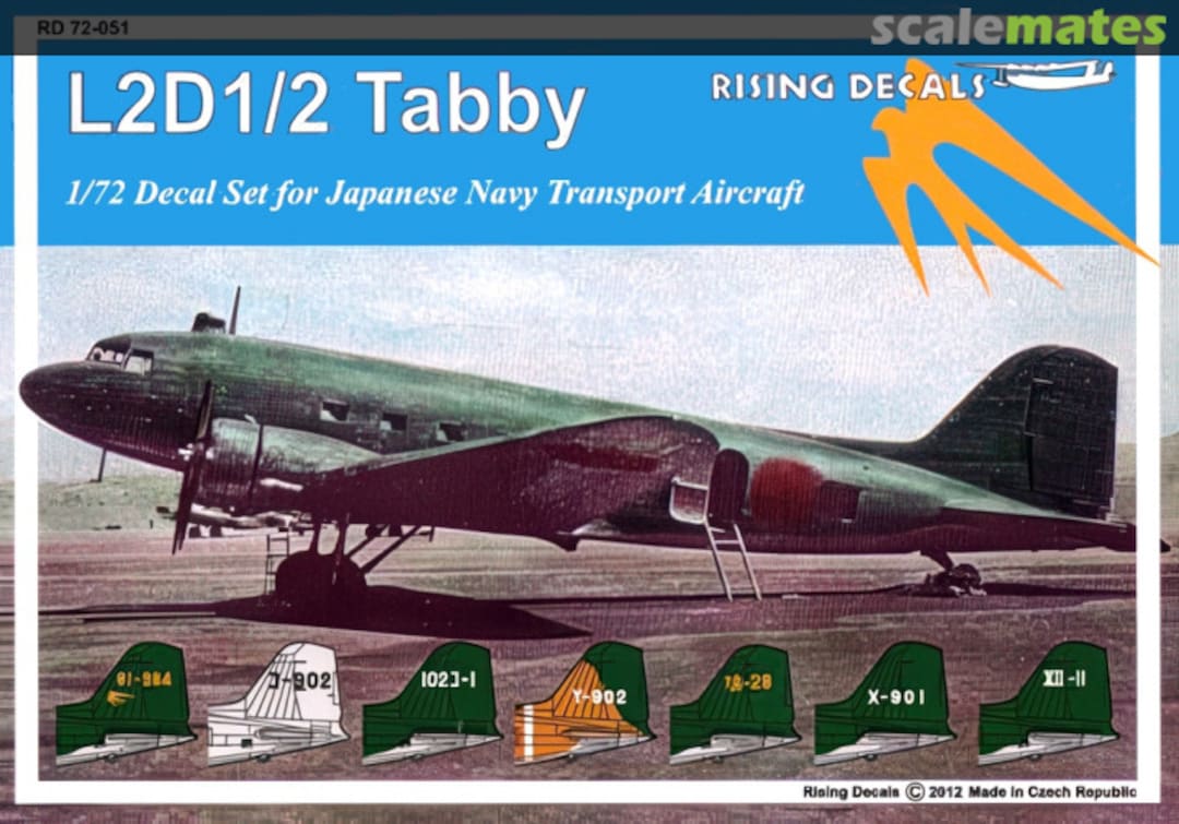 Boxart Showa/Nakajima L2D1/2 Tabby RD 72-051 Rising Decals Boxart Showa/Nakajima L2D1/2 Tabby RD 72-051 Rising Decals