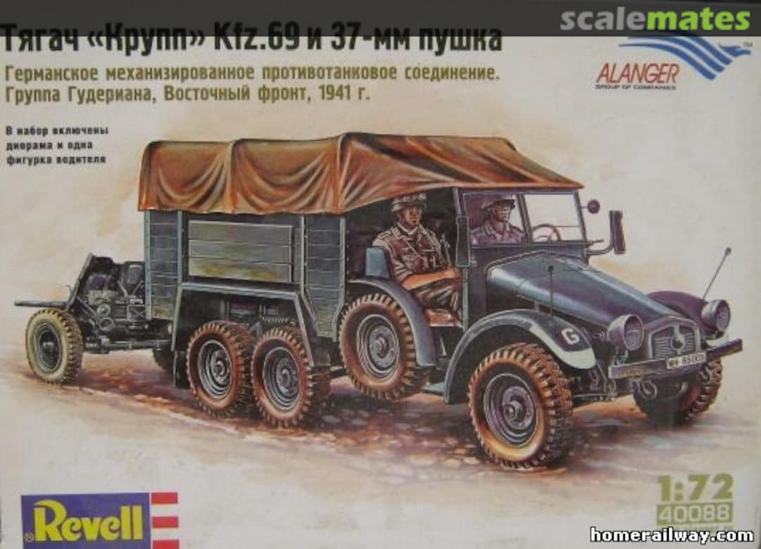 Boxart Krupp Protze Kfz. 69 & 3,7cm gun 40088 Alanger Boxart Krupp Protze Kfz. 69 & 3,7cm gun 40088 Alanger