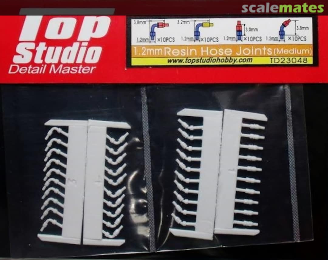 Boxart Resin Hose Joints (Medium) TD23048 Top Studio