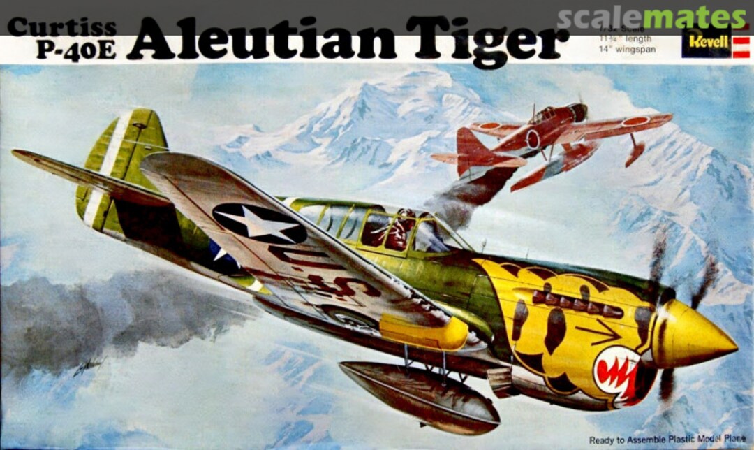 Boxart Curtiss P-40E Aleutian Tiger H-271-250 Revell Boxart Curtiss P-40E Aleutian Tiger H-271-250 Revell