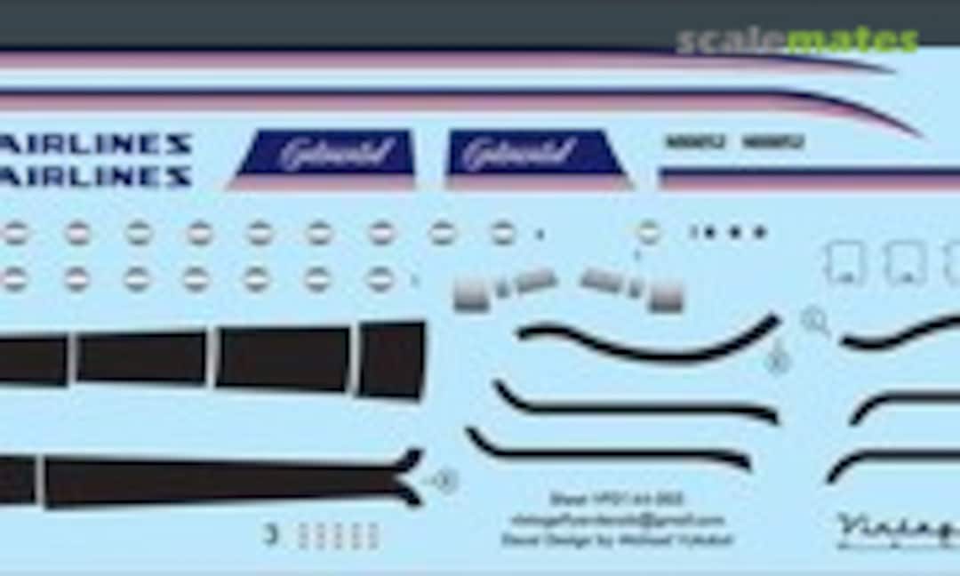 1:144 DC-4 Continental (Vintage Flyer Decals VFD144-005) VFD144-005