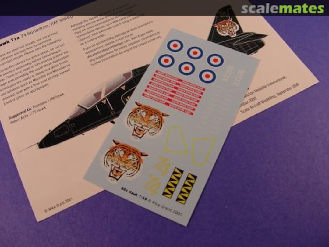 Contents BAe Hawk T.1 74 Sq RAF 48-021 Mike Grant Decals Contents BAe Hawk T.1 74 Sq RAF 48-021 Mike Grant Decals