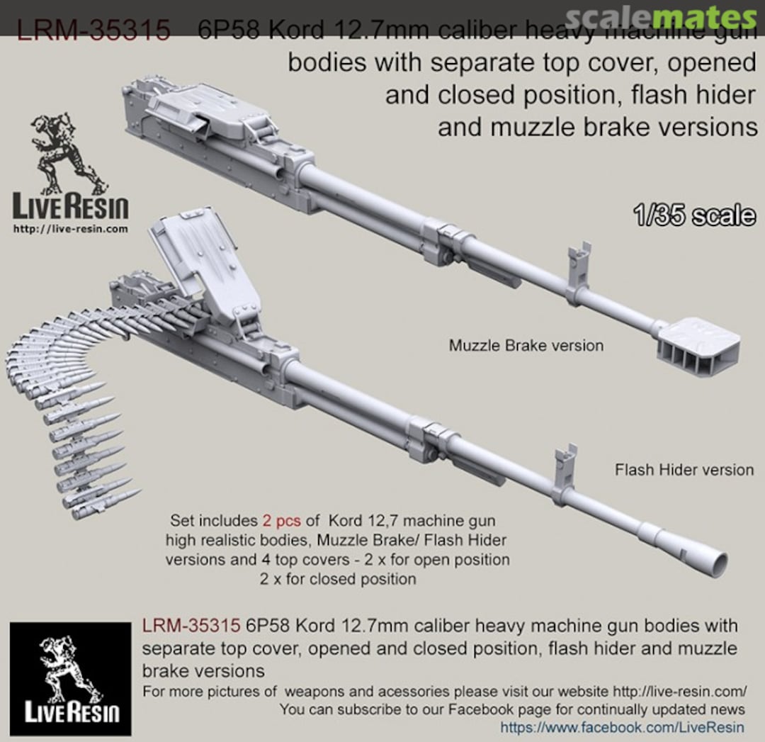 Boxart 6P58 Kord 12.7mm Caliber Heavy Machine Gun Bodies LRE-35315 Live Resin Boxart 6P58 Kord 12.7mm Caliber Heavy Machine Gun Bodies LRE-35315 Live Resin