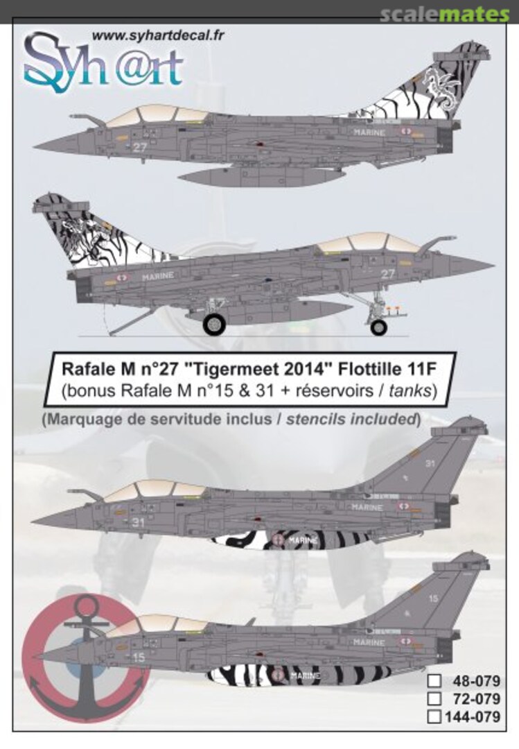 Boxart Rafale M n°27 "Tigermeet 2014" Flottille 11F 144-079 Syhart