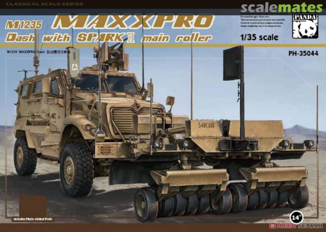Boxart M1235 MaxxPro Dash w/SparkII Mine Roller PH-35044 Panda Hobby