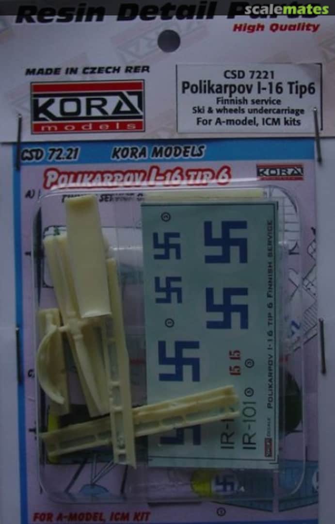 Boxart Polikarpov I-16 Tip 6 CSD7221 Kora Models Boxart Polikarpov I-16 Tip 6 CSD7221 Kora Models