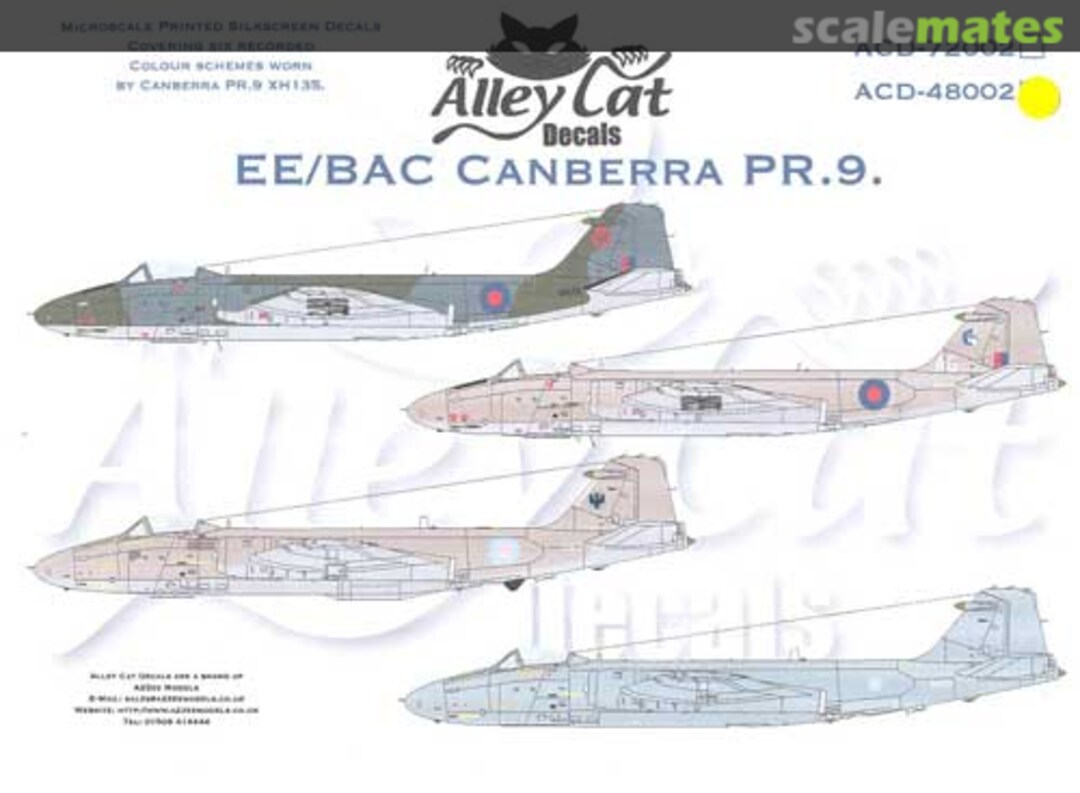 Boxart EE/BAC Canberra PR.9 ACD-48002 Alley Cat Boxart EE/BAC Canberra PR.9 ACD-48002 Alley Cat