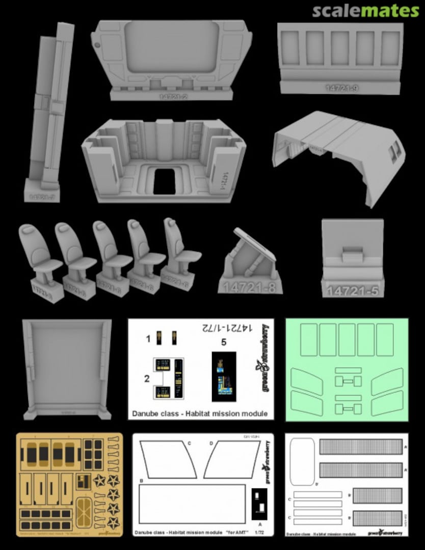 Boxart Danube class - Habitat mission module 14721-1/72 Greenstrawberry Boxart Danube class - Habitat mission module 14721-1/72 Greenstrawberry