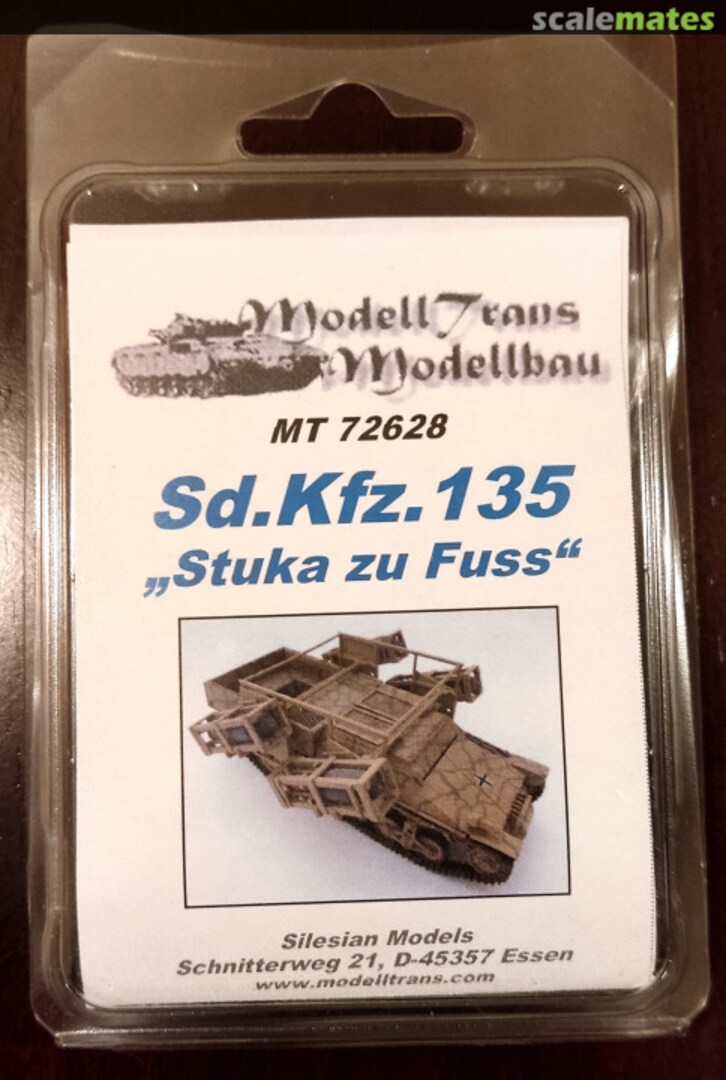 Boxart Sd.Kfz. 135 "Stuka zu Fuss" MT72628 Modell Trans Modellbau Boxart Sd.Kfz. 135 "Stuka zu Fuss" MT72628 Modell Trans Modellbau