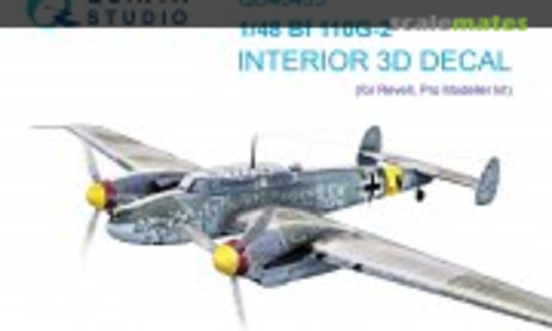 1:48 Bf 110G-2 interior 3D decals (Quinta Studio QD48435) QD48435