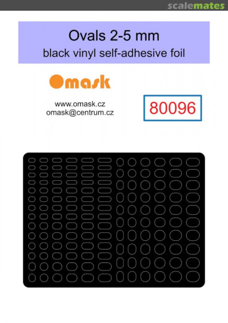 Boxart Ovals 2-5 mm 80096 Omask