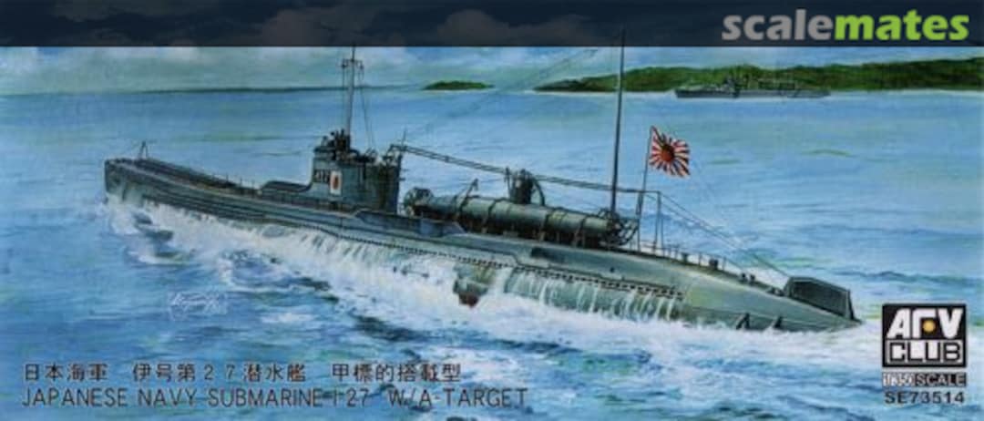 Boxart Japanese Navy Submarine I-27 with A-Target AF73514 AFV Club Boxart Japanese Navy Submarine I-27 with A-Target AF73514 AFV Club