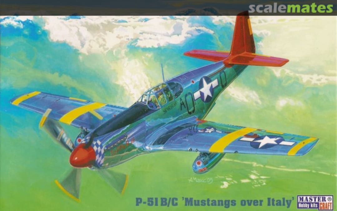 Boxart P-51B/C 'Mustangs over Italy' C-105 MasterCraft Boxart P-51B/C 'Mustangs over Italy' C-105 MasterCraft