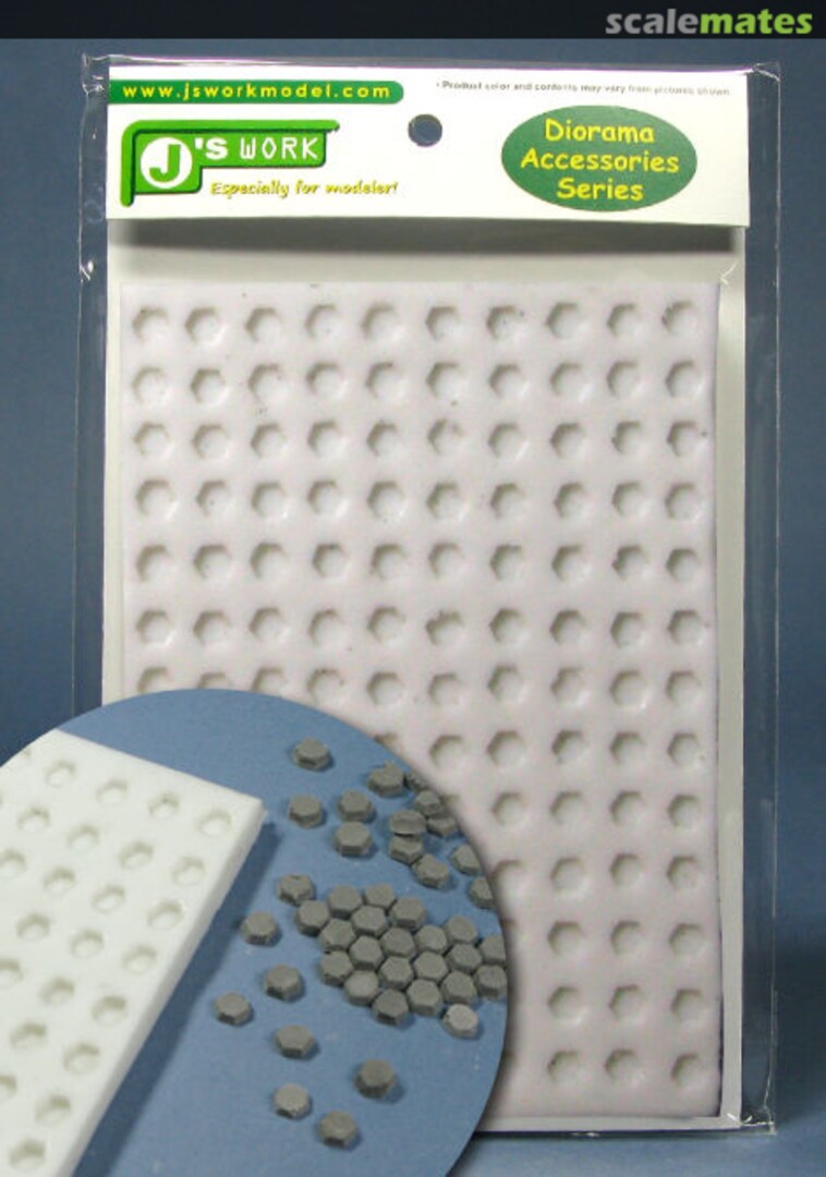 Boxart Silicone Mold - hexagonal pavement #2 PPA3030 J's Work Boxart Silicone Mold - hexagonal pavement #2 PPA3030 J's Work