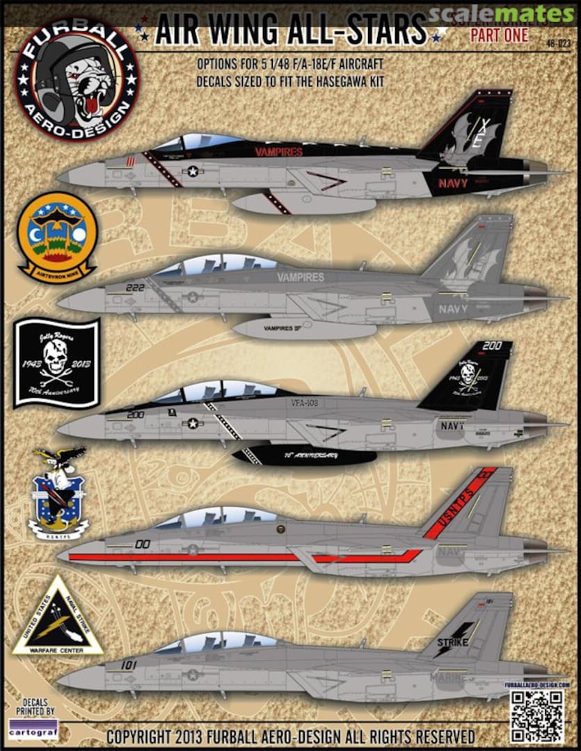 Boxart Air Wing All-Stars 48-023 Furball Aero-Design Boxart Air Wing All-Stars 48-023 Furball Aero-Design